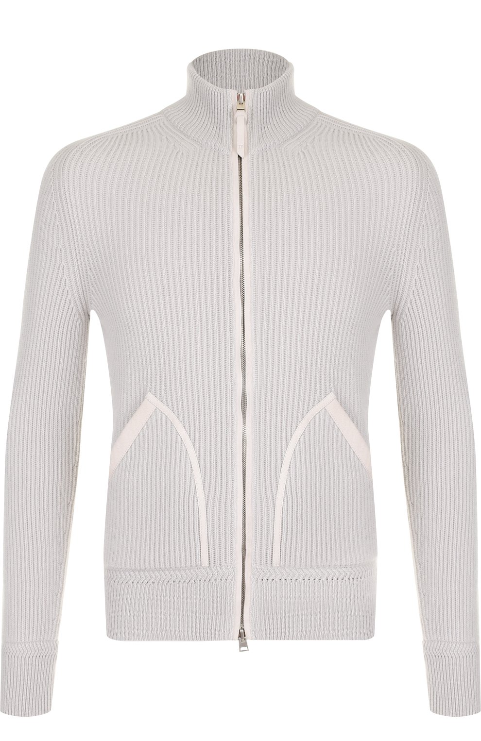 Вязаный кардиган из кашемира с отделкой из кожи TOM FORD, арт. BRK77/TFK457, фото 1