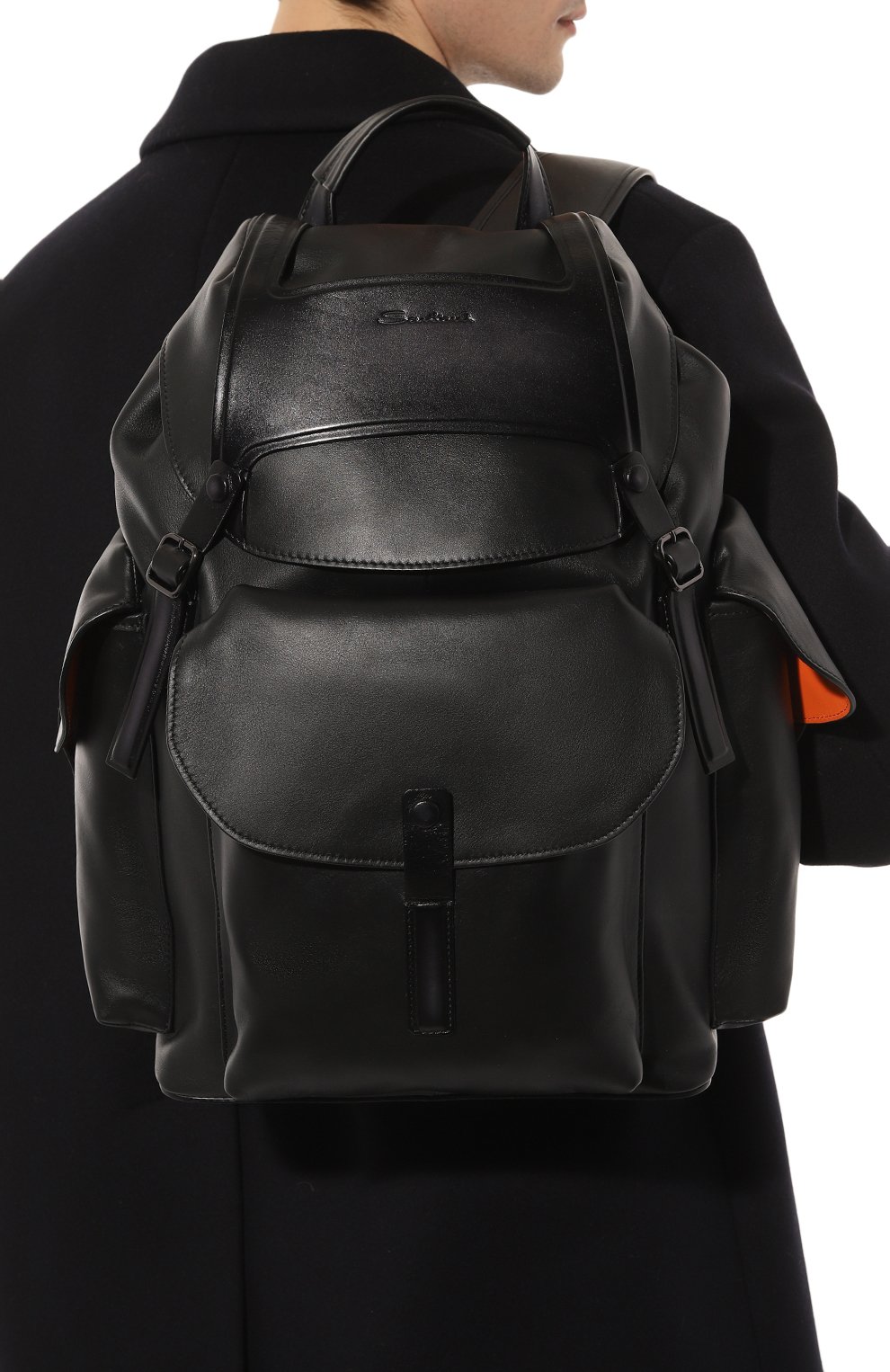 Кожаный рюкзак SANTONI, арт. UIBBA2273DB-GSP9N01, фото 2