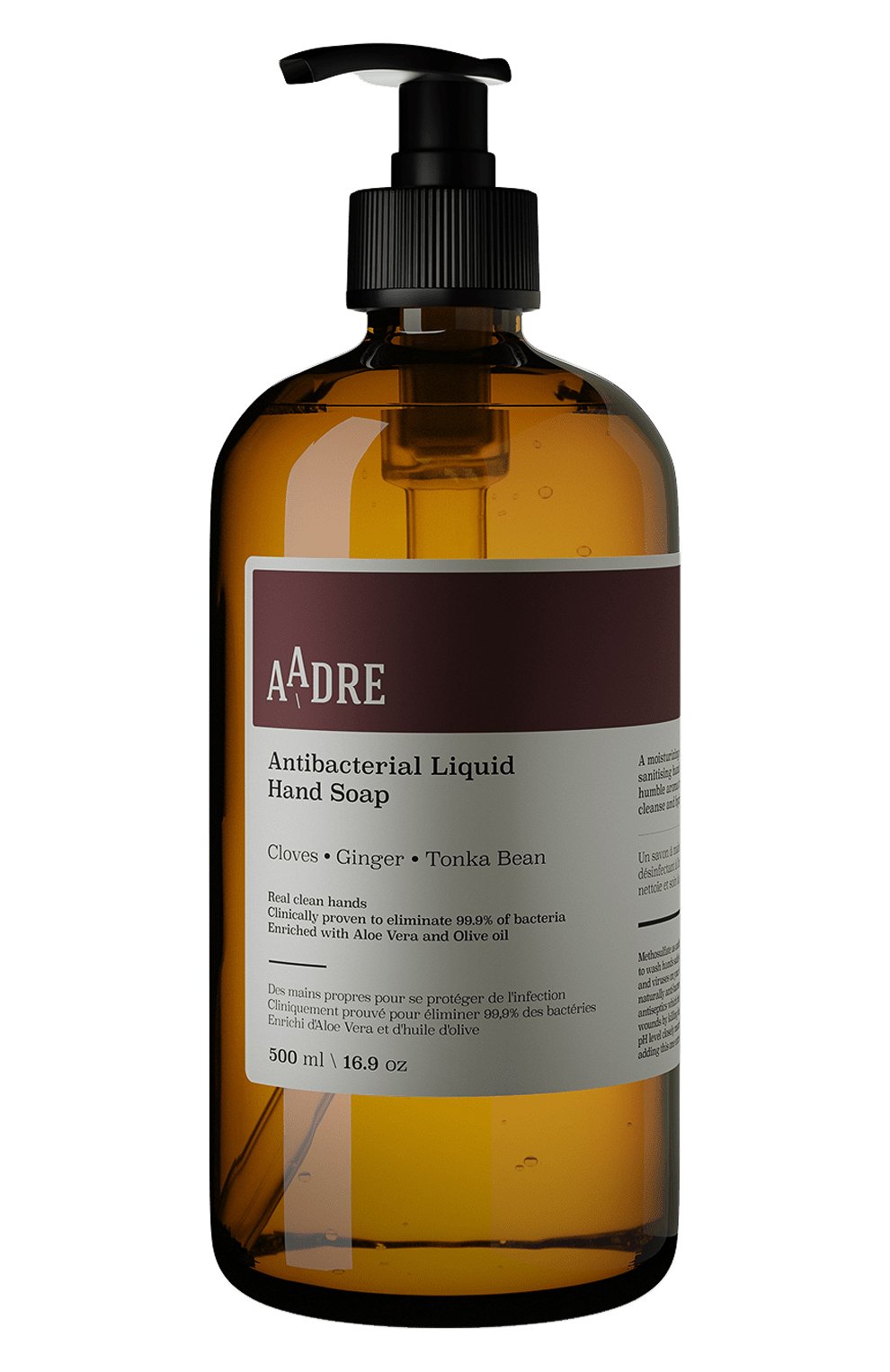 Жидкое мыло для рук «гвоздика, имбирь, бобы тонка» (500ml) AADRE, арт. 3306906900626, фото 1