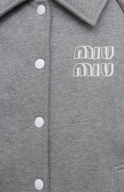 Хлопковая толстовка MIU MIU, арт. MJL780-1Z4H-F0031, фото 5