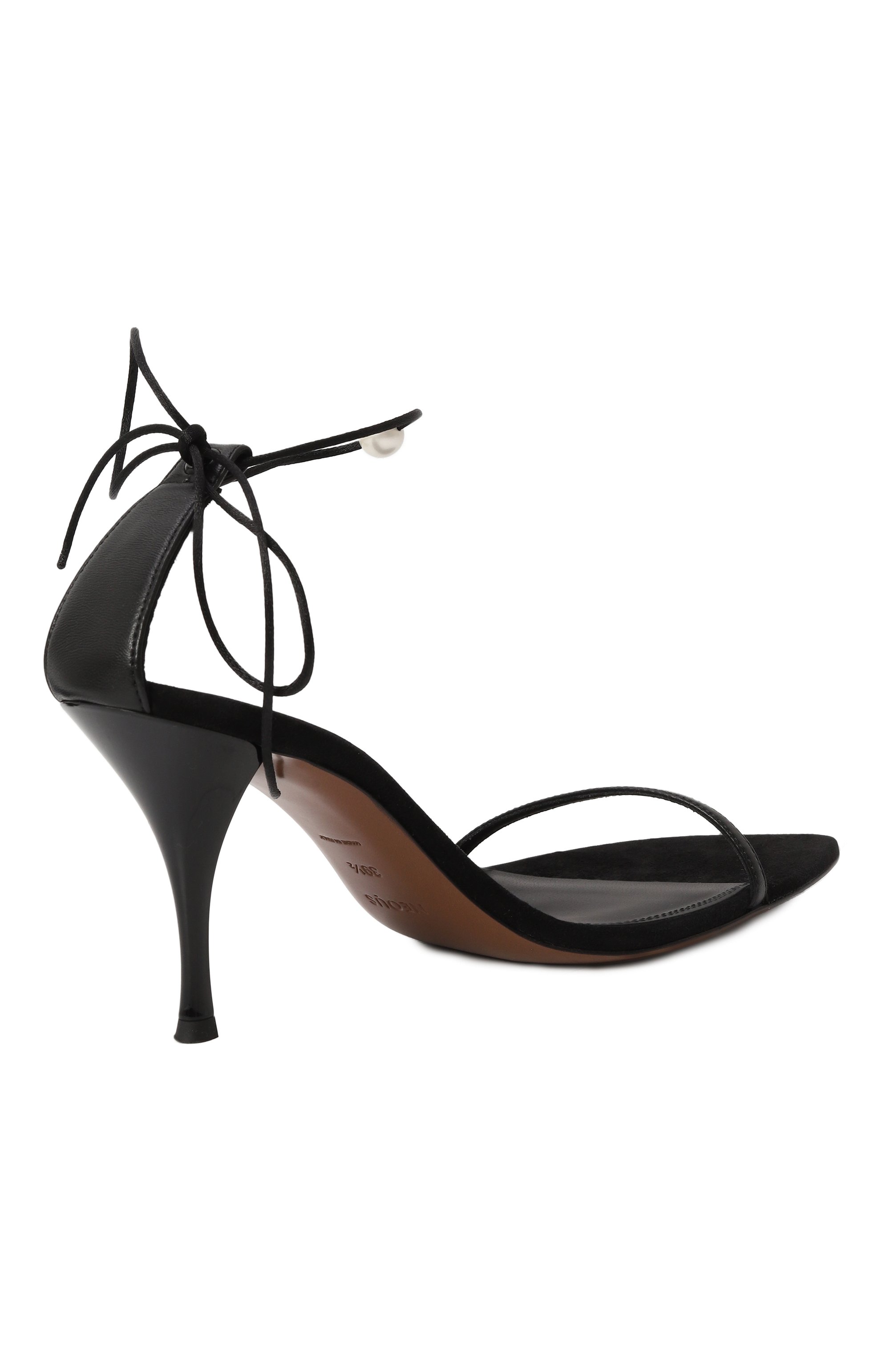 Кожаные босоножки narumi 85 NEOUS черного цвета по цене 81950 руб., арт. 00453N01F01, фото 5 Кожаные босоножки narumi 85 NEOUS, арт. 00453N01F01, фото 5