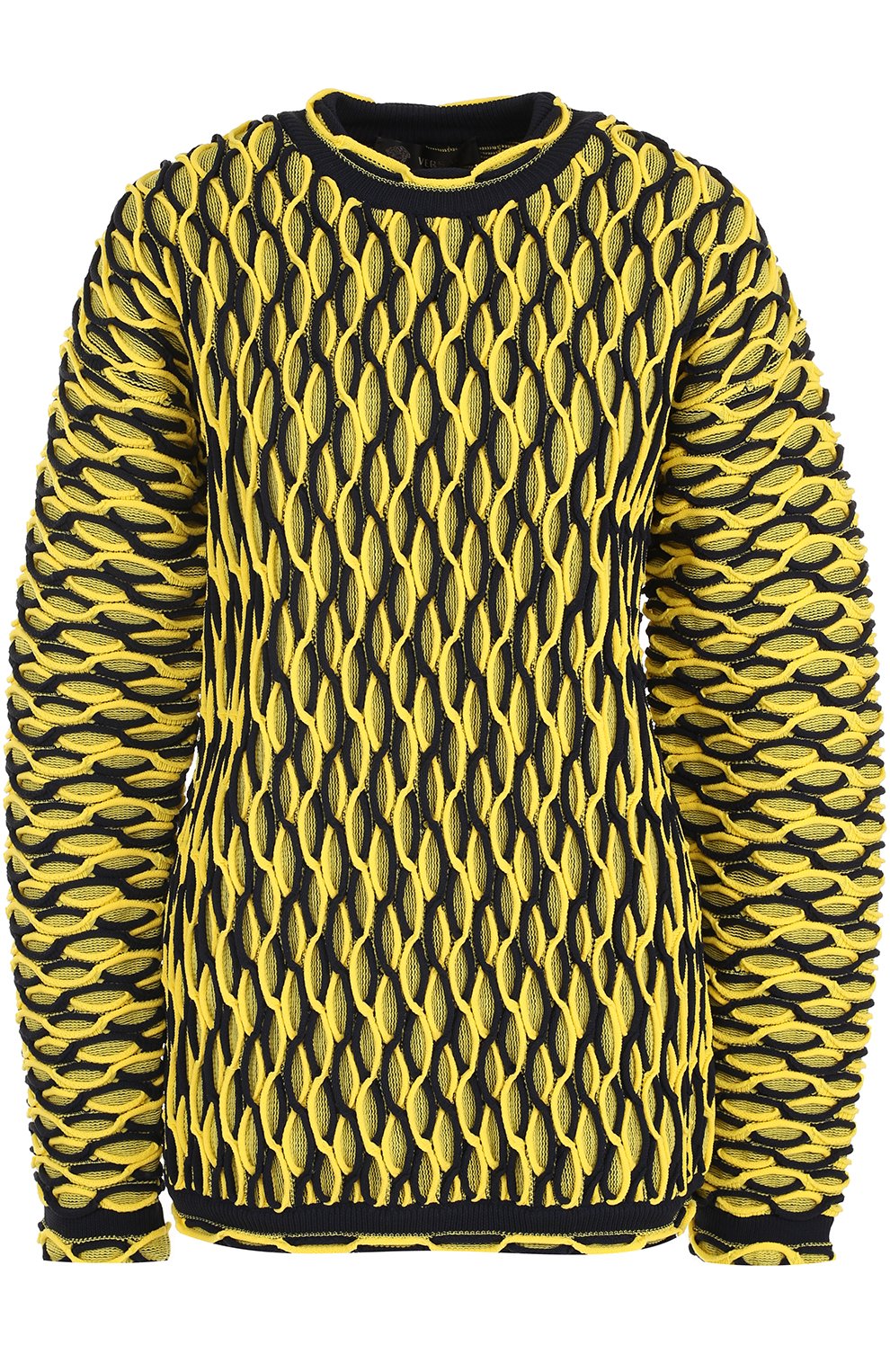 Пуловер фактурной вязки с круглым вырезом VERSACE, арт. A77910/A223437, фото 1