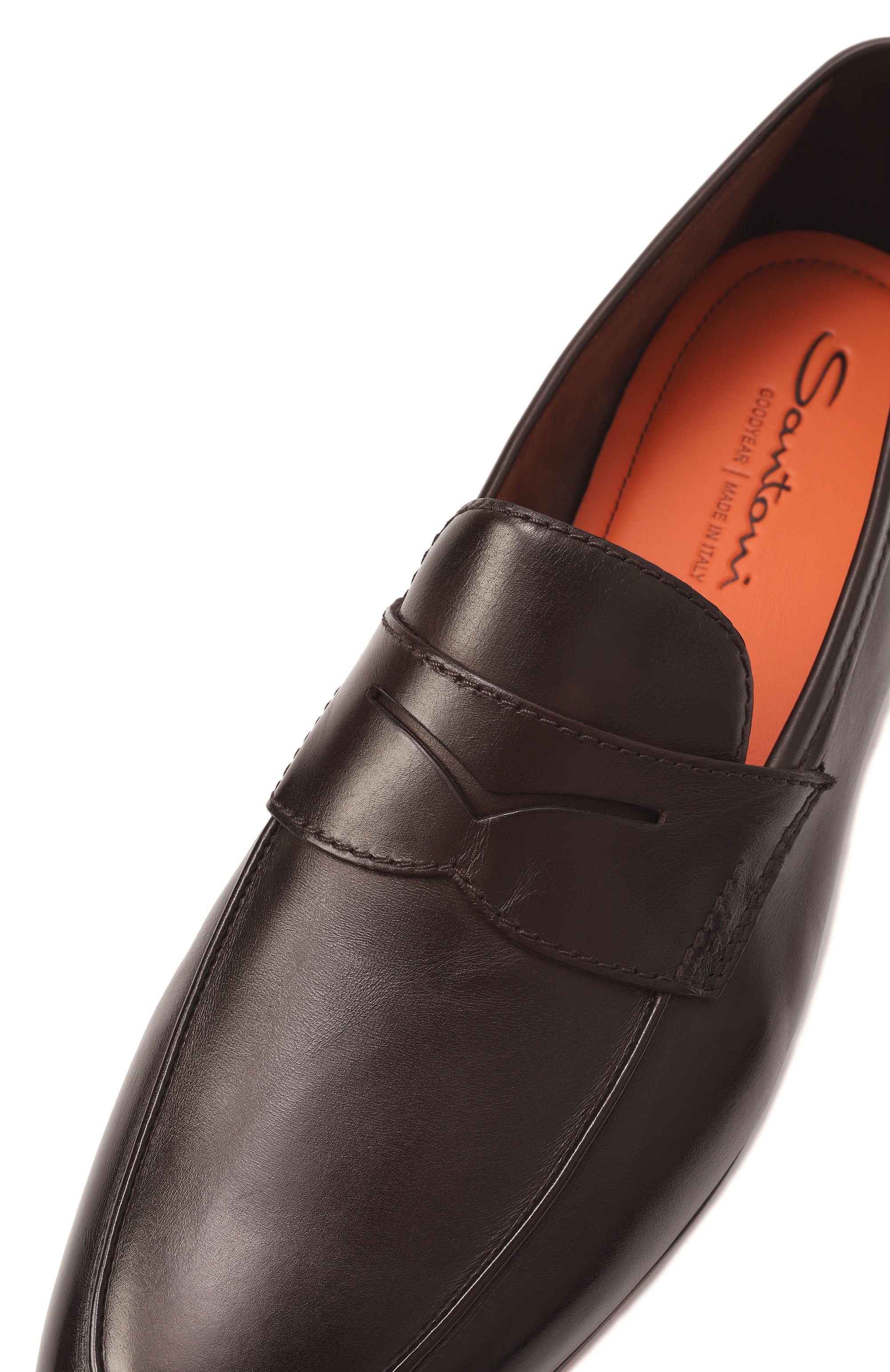 Кожаные пенни-лоферы carlos SANTONI, арт. MCNG18837SA4SV0S, фото 7