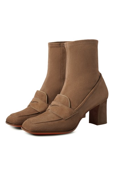 Женские замшевые ботильоны carla 65 SANTONI, арт. WT0G72445HI2NUEH