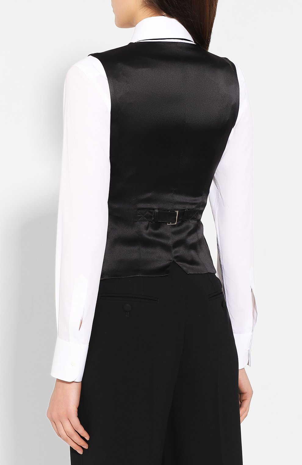 Жилет из смеси шерсти и шелка DOLCE & GABBANA, арт. F79T0T/FR2XI, фото 4