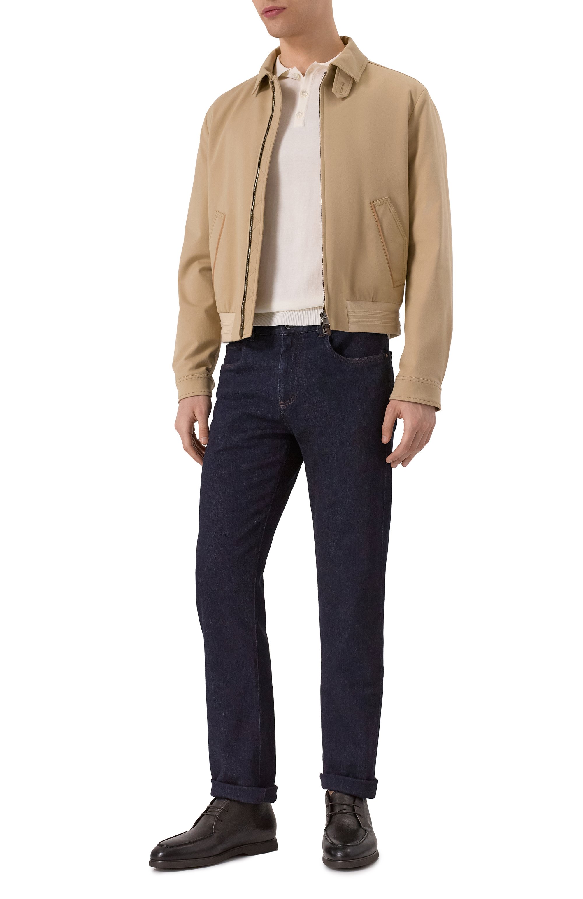 Бомбер из хлопка и лиоцелла CANALI, арт. O40962 SG03191, фото 2