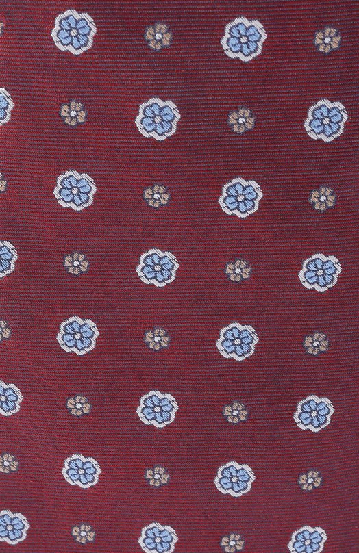 Шелковый галстук Canali 18/HJ04569 Бордовый  18/HJ04569 Фото 4