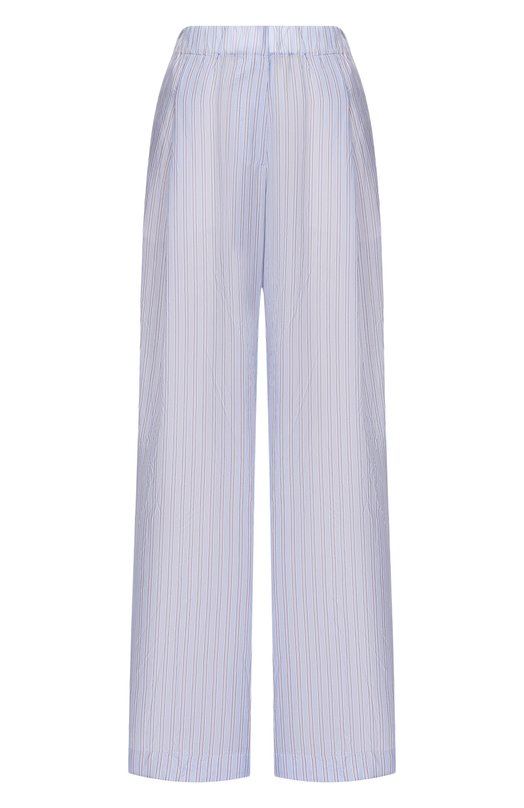 Хлопковые брюки Dries Van Noten 130909/3276 Голубой 130909/3276