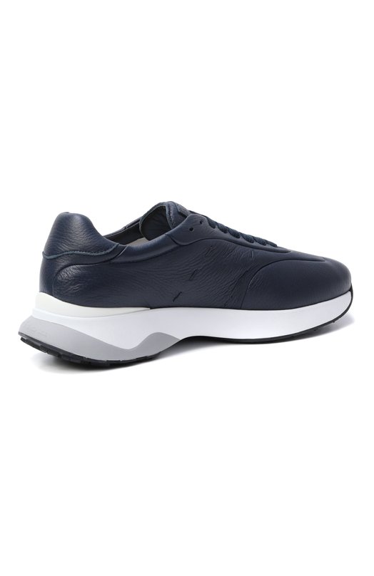 Кожаные кроссовки Kiton USSA374N0133202 Синий  USSA374N0133202 Фото 5