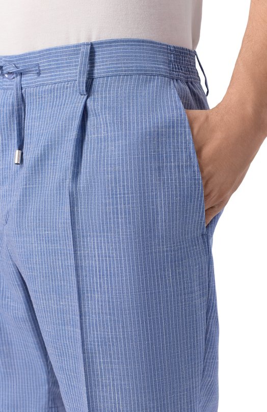 Шорты из шерсти и шелка Stefano Ricci M1T6100301/WKL09U Голубой  M1T6100301/WKL09U Фото 5