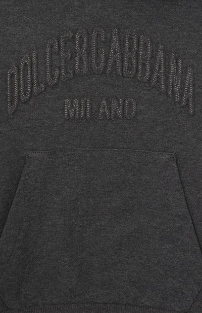 Хлопковое худи DOLCE & GABBANA, арт. L4JWMD/G7PDS/2-6, фото 3