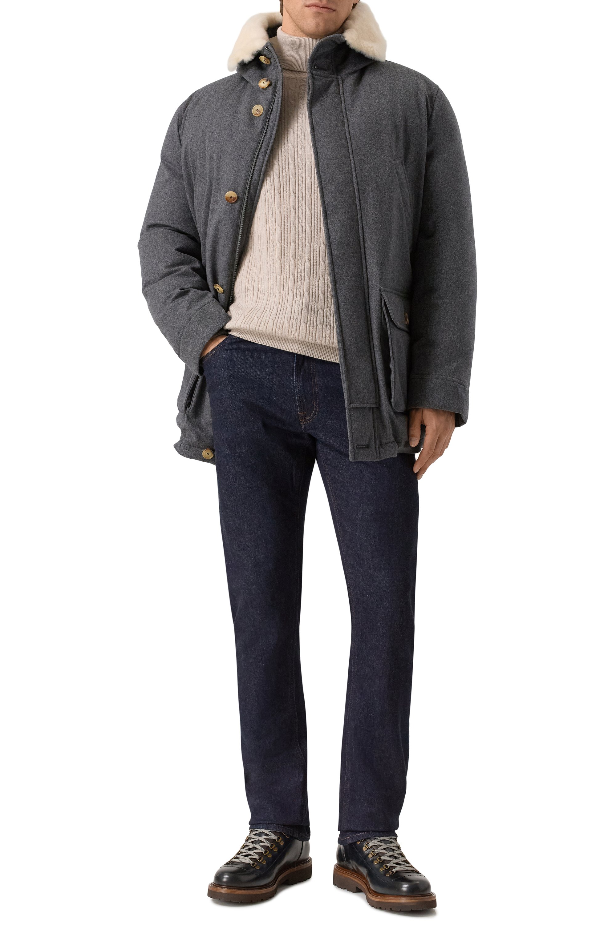 Кожаные ботинки mountain BRUNELLO CUCINELLI, арт. MZUWBMS890, фото 2