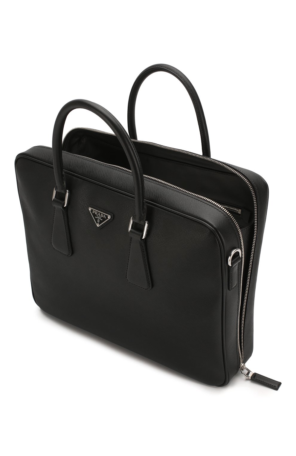 Кожаная сумка для ноутбука PRADA, арт. 2VE011-9Z2-F0002-OOO, фото 4