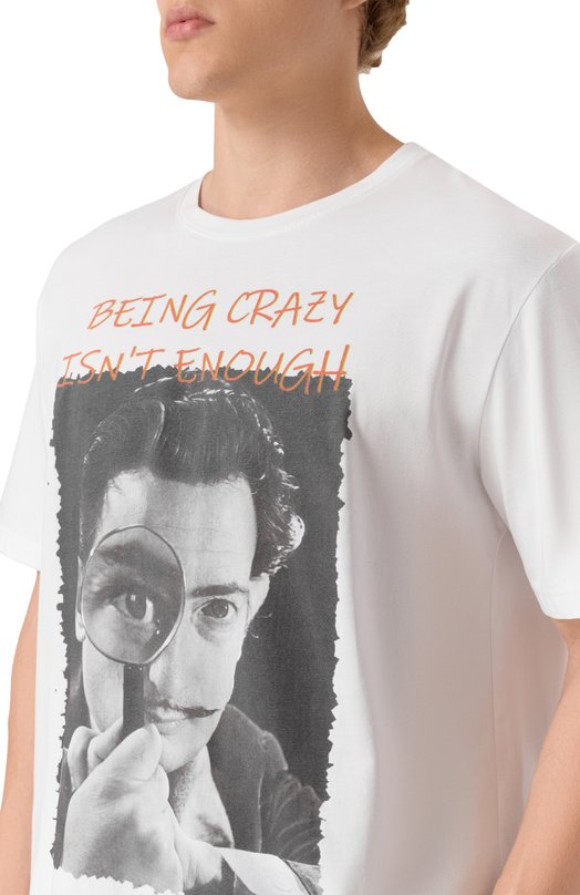 Хлопковая футболка Bisibiglio DALI BEING Белый  DALI BEING Фото 5