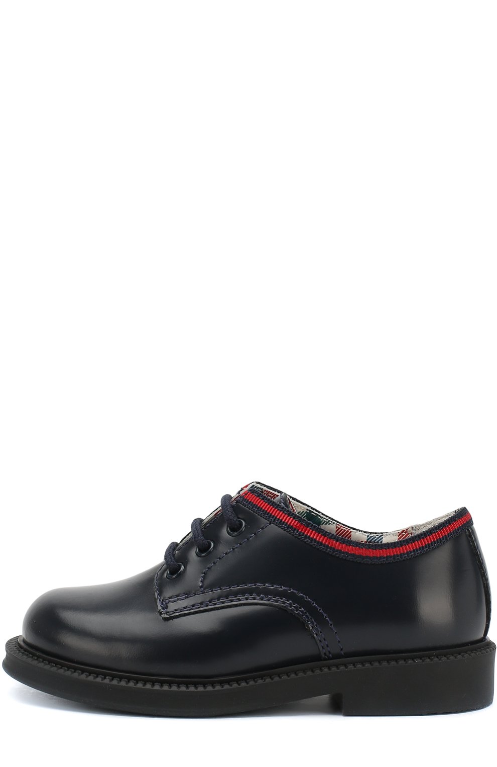 Кожаные дерби с контрастной отделкой GUCCI, арт. 477537/D7310, фото 2