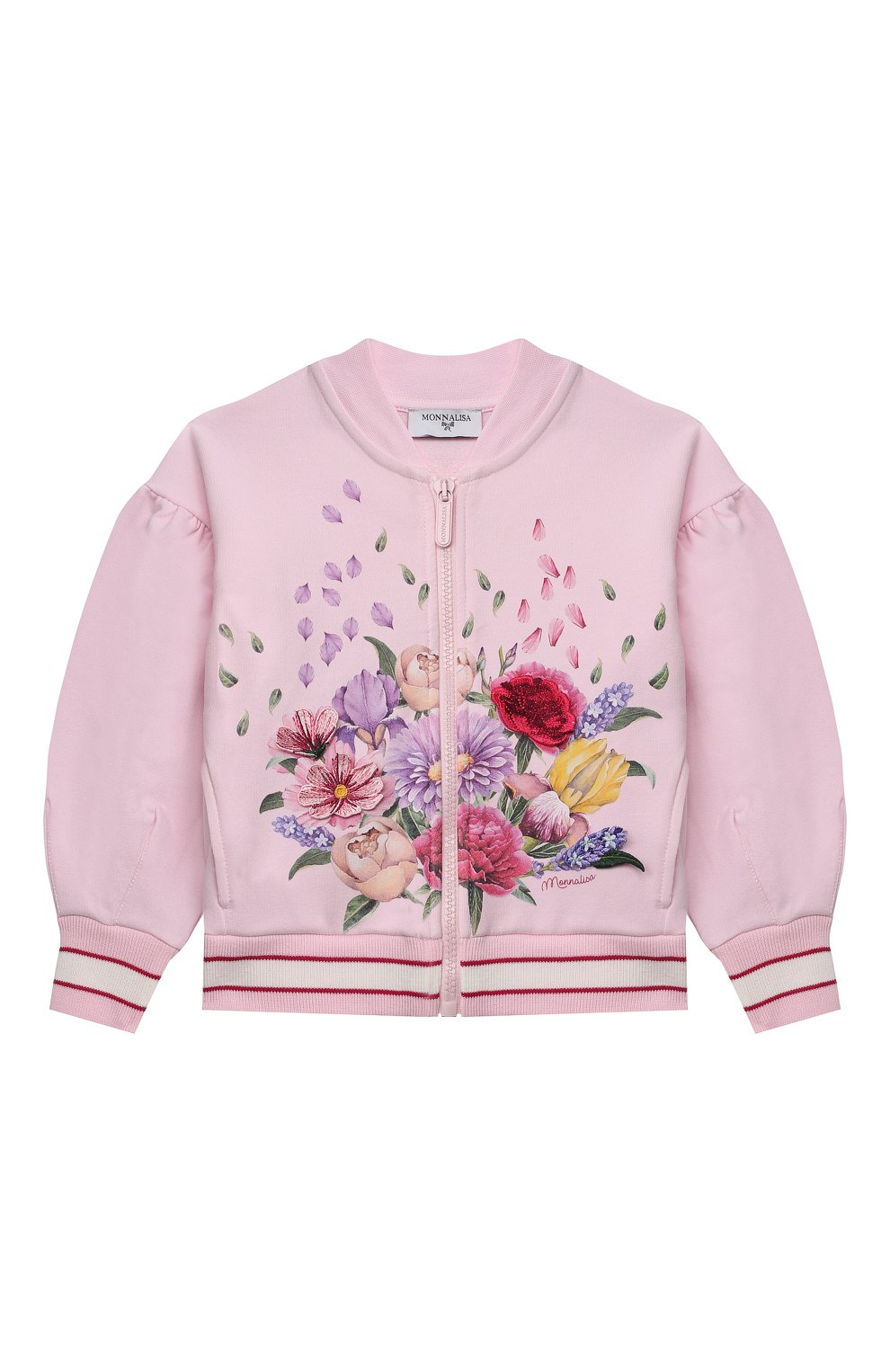 Хлопковая толстовка MONNALISA, арт. 197800S2, фото 1