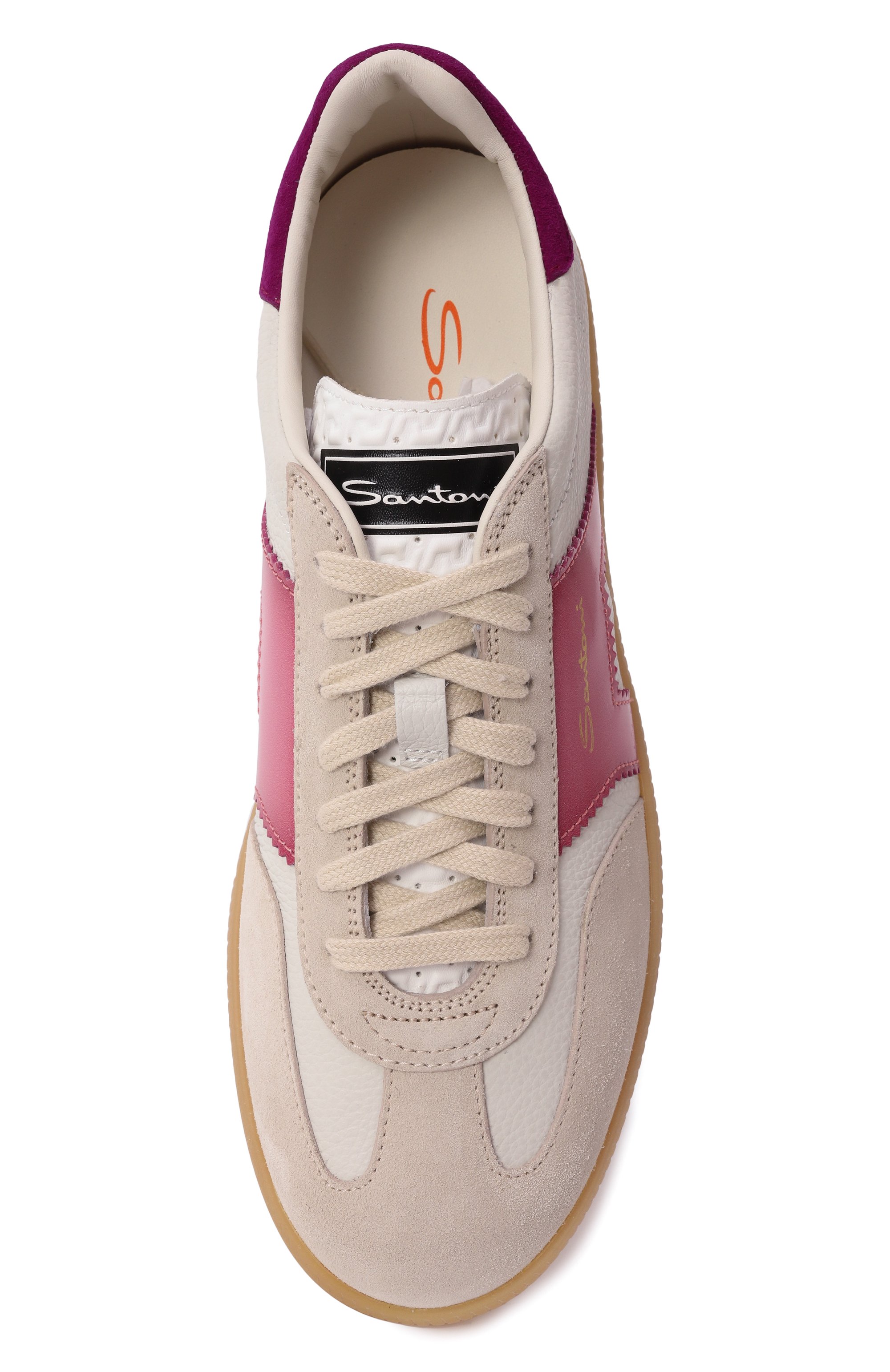 Кожаные кеды SANTONI, арт. WBPG61221FARCQUI, фото 7