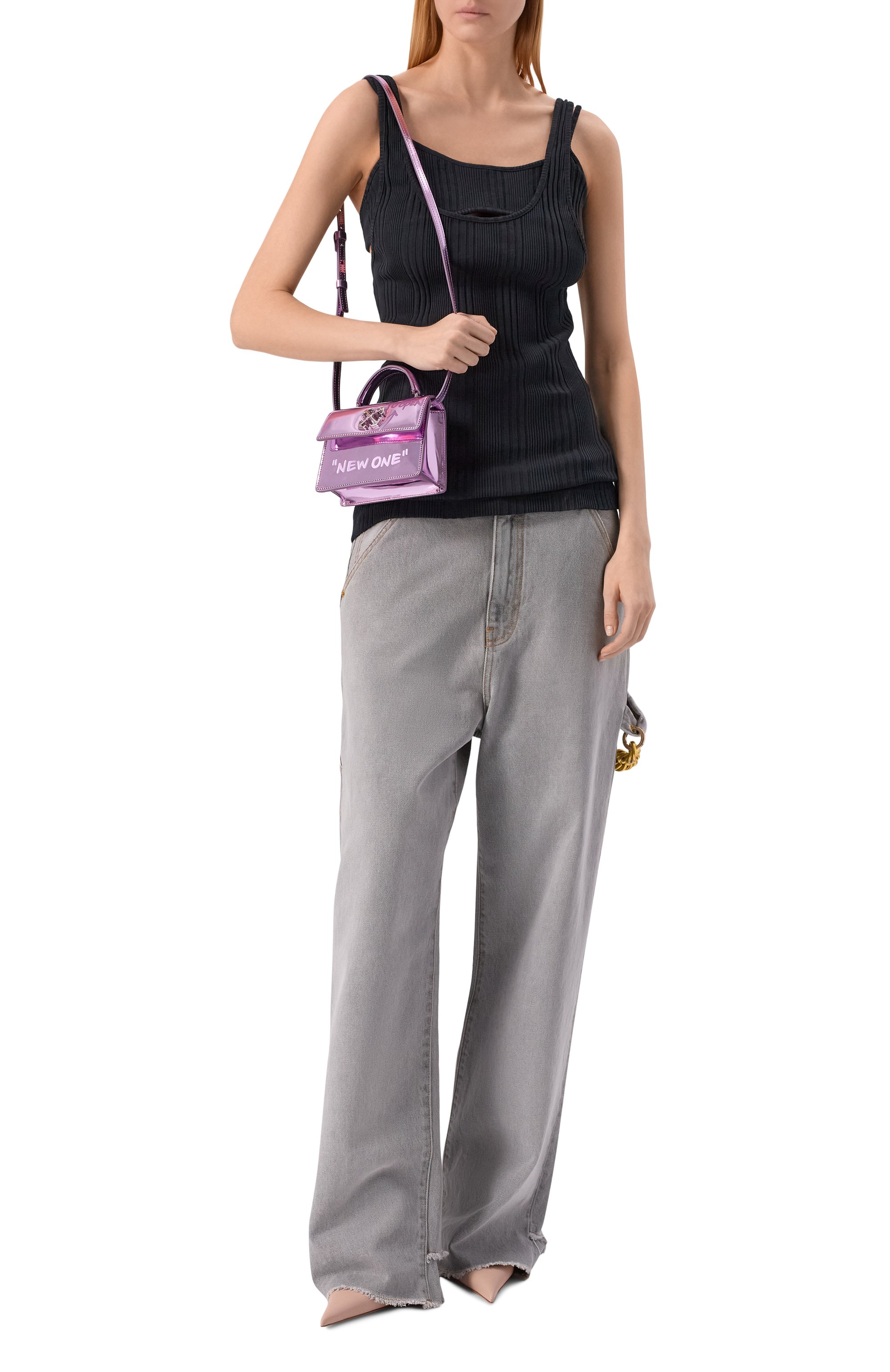 Сумка jitney quote baby OFF-WHITE, арт. 0WNP063F25FAB002, фото 7