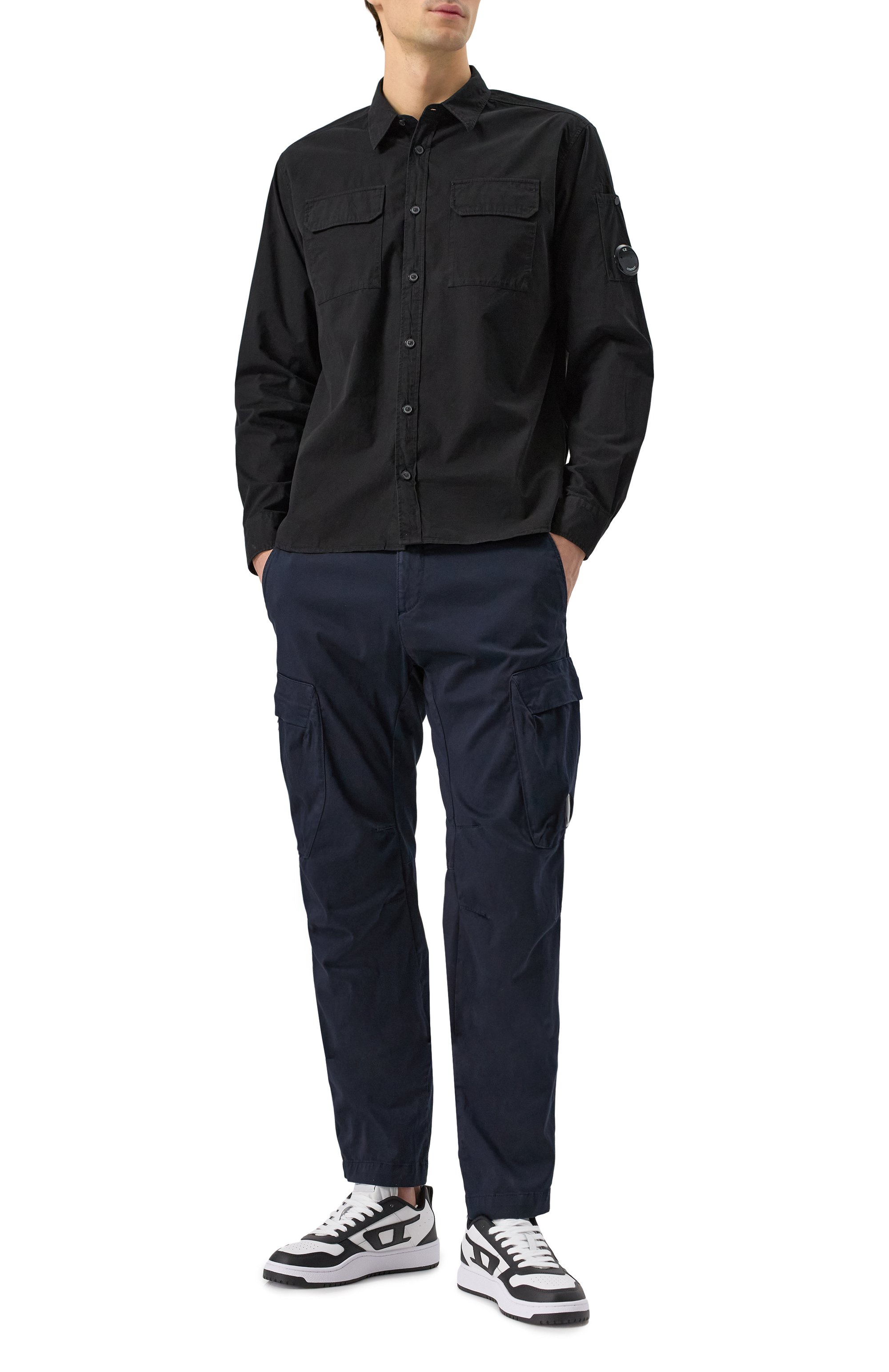 Хлопковая рубашка C.P. COMPANY, арт. 18CMSH140A110143G, фото 2