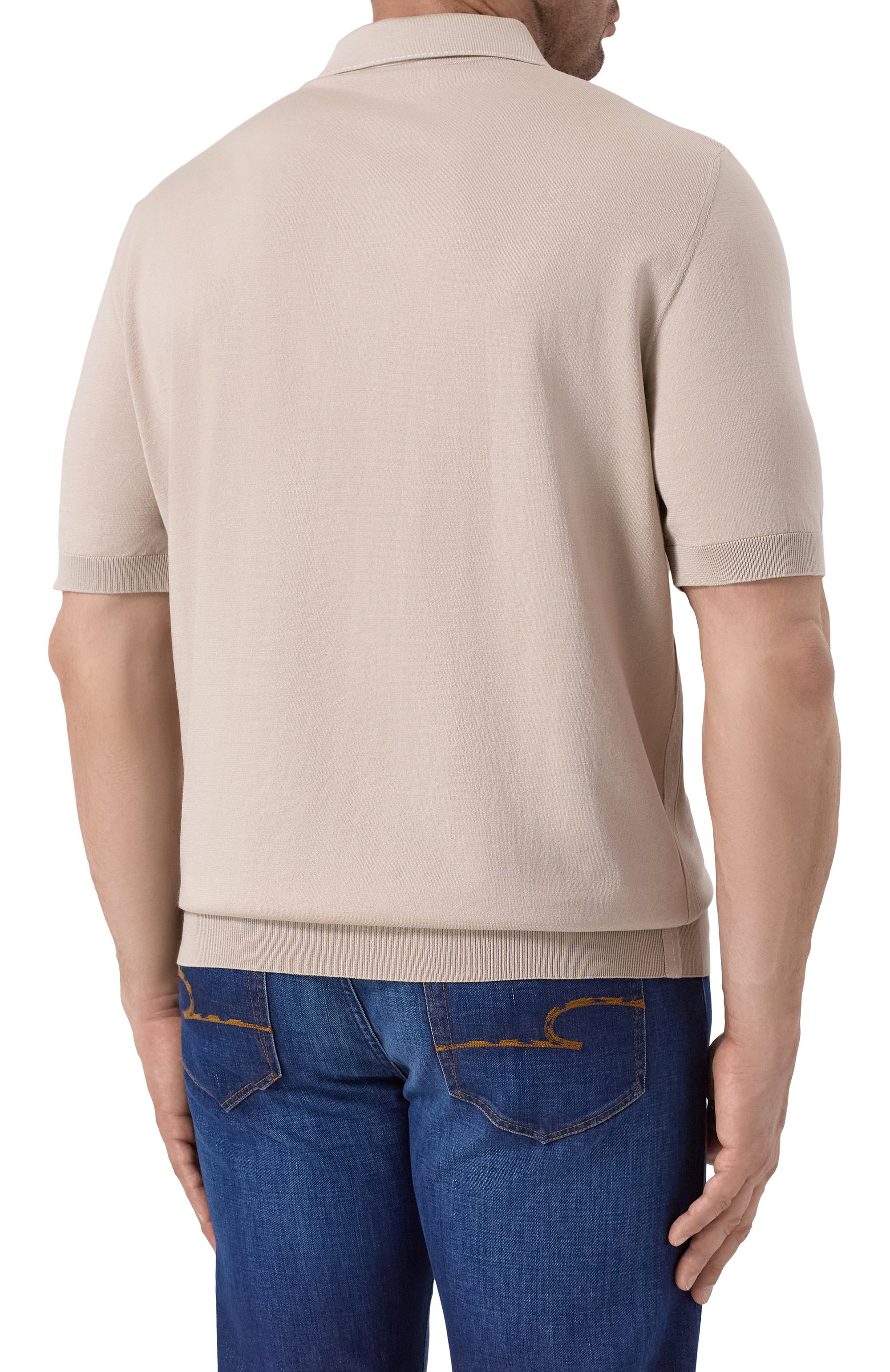 Поло из хлопка и шелка ZILLI, арт. KBP002M0142VRIS00/62, фото 4