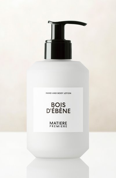 Лосьон для тела и рук bois d'ebene (300ml) MATIERE PREMIERE бесцветного цвета по цене 9450 руб., арт. 3760428940865, фото 2 Лосьон для тела и рук bois d'ebene (300ml) MATIERE PREMIERE, арт. 3760428940865, фото 2