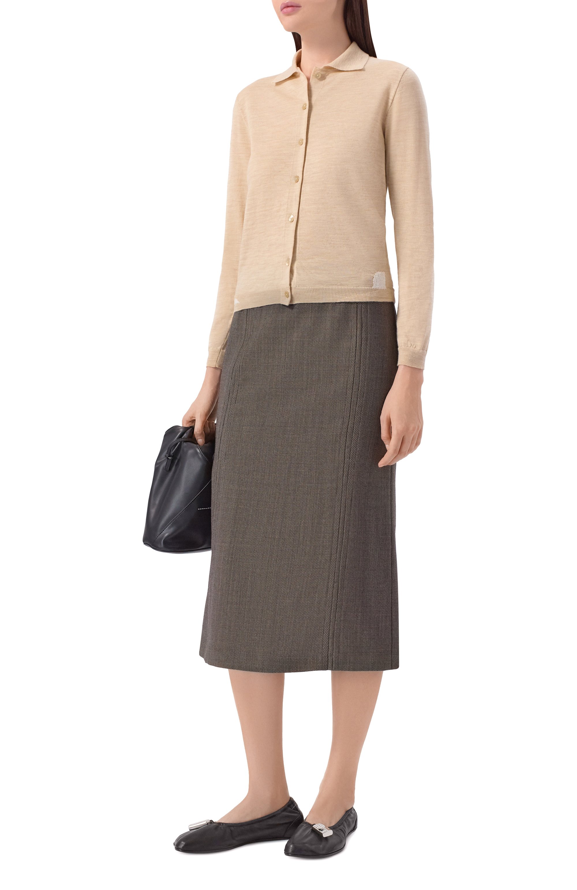 Кожаные балетки numeric MM6, арт. S59WZ0106/P7565, фото 3