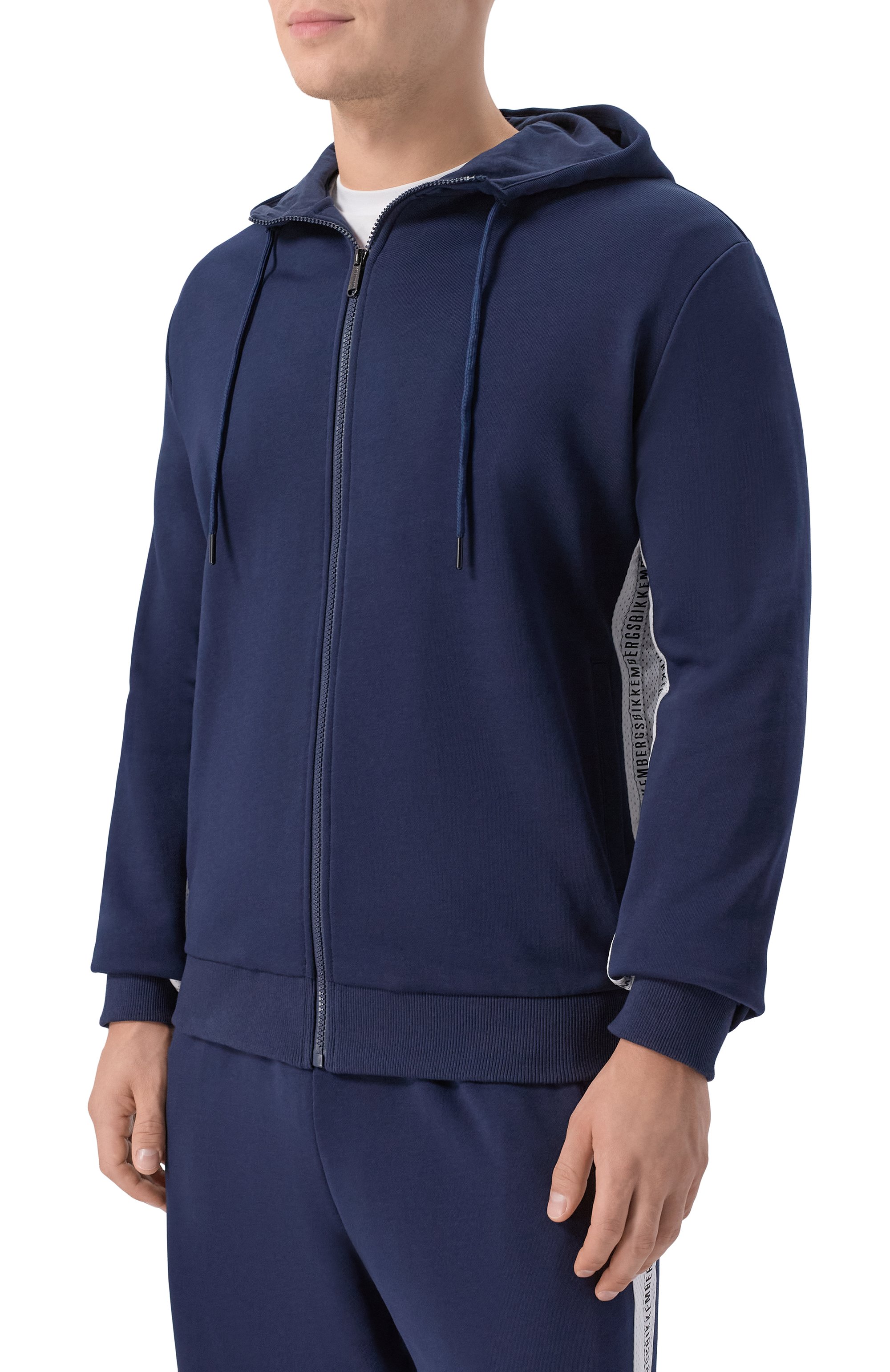 Хлопковый спортивный костюм DIRK BIKKEMBERGS темно-синего цвета по цене 36650 руб., арт. BMF1742, фото 2 Хлопковый спортивный костюм DIRK BIKKEMBERGS, арт. BMF1742, фото 2