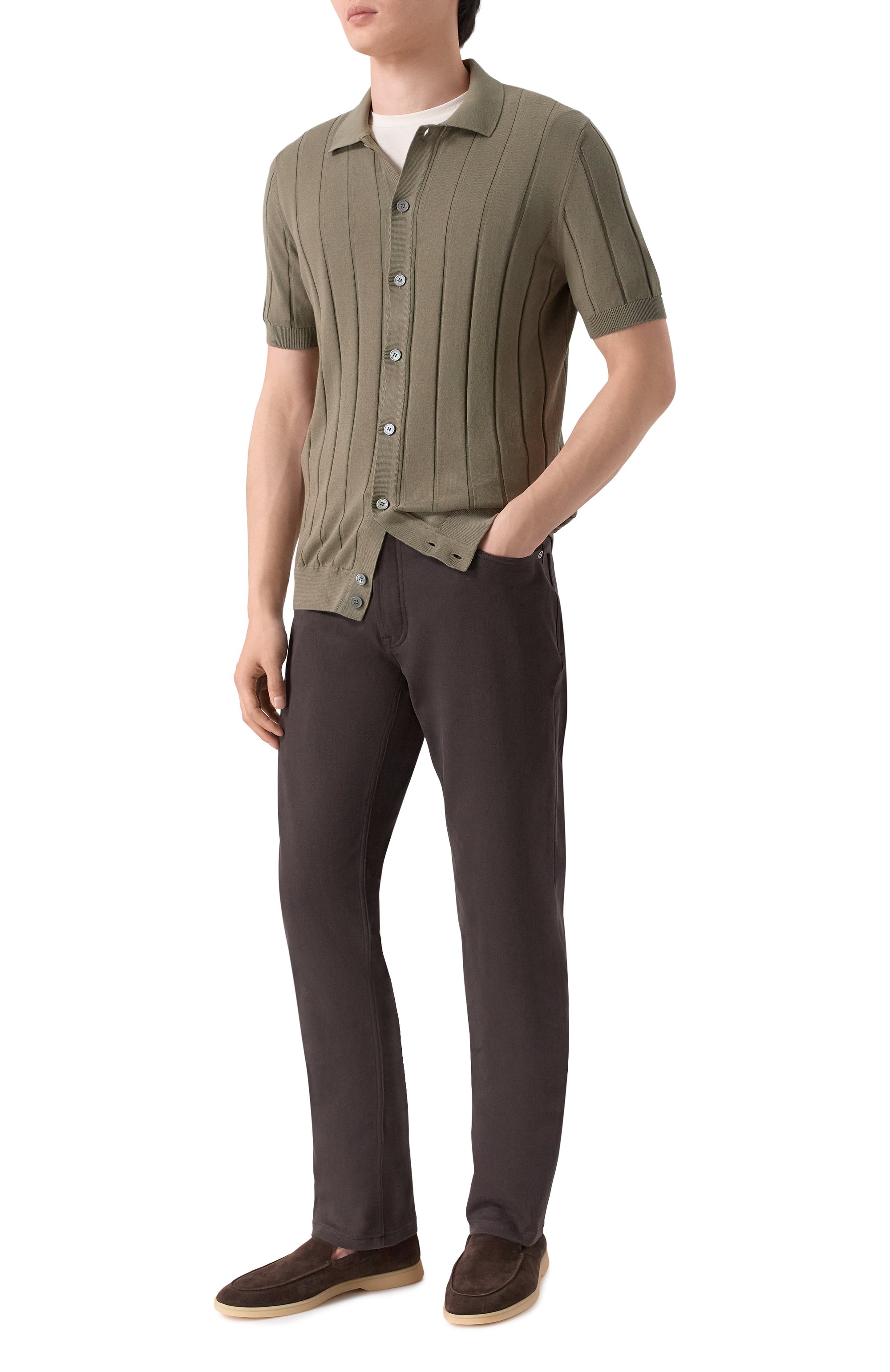 Хлопковая рубашка GRAN SASSO, арт. 57143/20634, фото 2