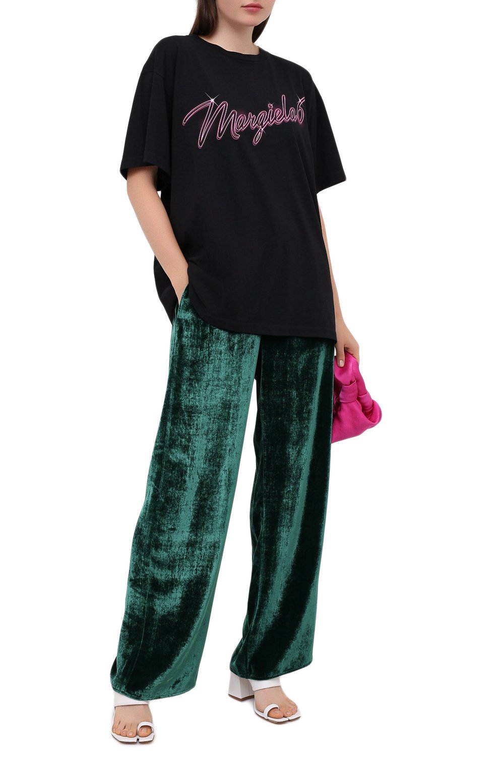 Бархатные брюки MM6, арт. S52KA0284/S53086, фото 2