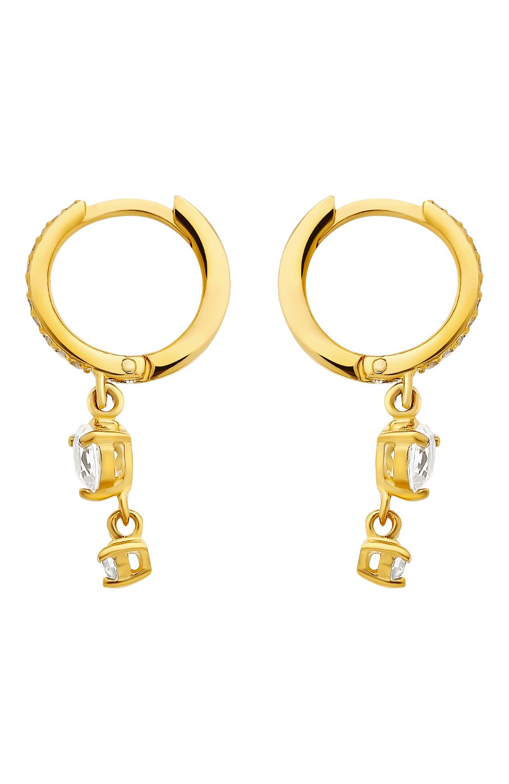 Серьги с белым топазом MOONKA, арт. ec-err-g, фото 3