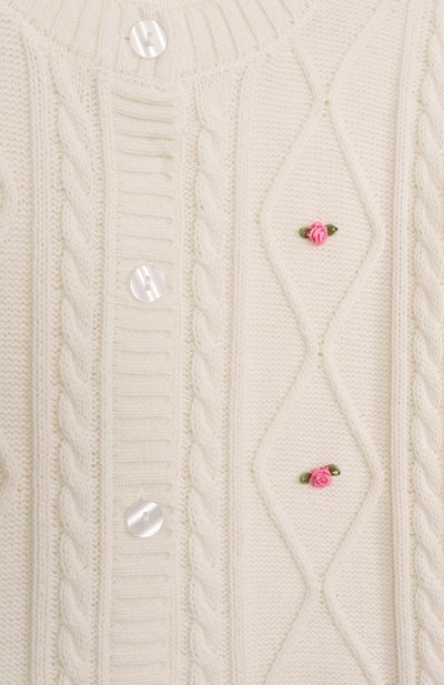 Кардиган из хлопка и шерсти MONNALISA, арт. 19F806, фото 3