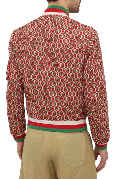 Шерстяной бомбер CASABLANCA, арт. MS21-JK-036 RED, фото 4