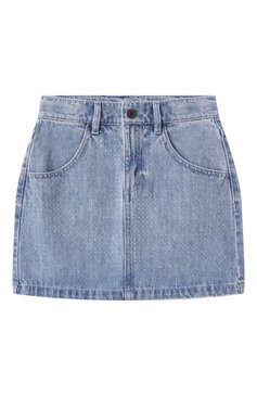 Детская джинсовая юбка MARC JACOBS (THE) голубого цвета, арт. W60539 | Фото 1 (Нос: Не проставлено; Материал сплава: Проставлено; Кросс-КТ: Деним; Материал внешний: Хлопок, Деним; Ростовка одежда: 4 года | 104 см, 5 лет | 110 см, 7 лет | 122 см, 9 лет | 134 см, 13 - 15 лет | 158 см, 12 лет | 152 см, 3 года | 98 см)