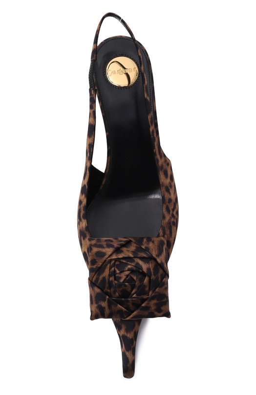 Текстильные туфли Dakota 50 Saint Laurent 847660/AAFLE Леопардовый  847660/AAFLE Фото 6