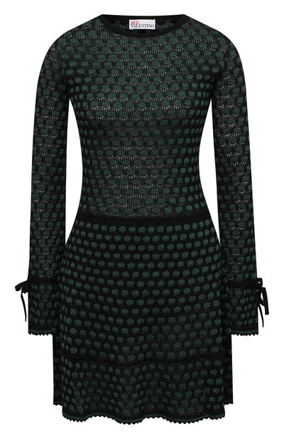 Женское платье из хлопка и вискозы REDVALENTINO, арт. UR3KD00B/5A4
