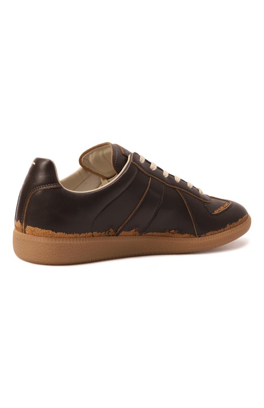 Кожаные кеды Replica Maison Margiela S57WS0517/P7414 Коричневый  S57WS0517/P7414 Фото 5