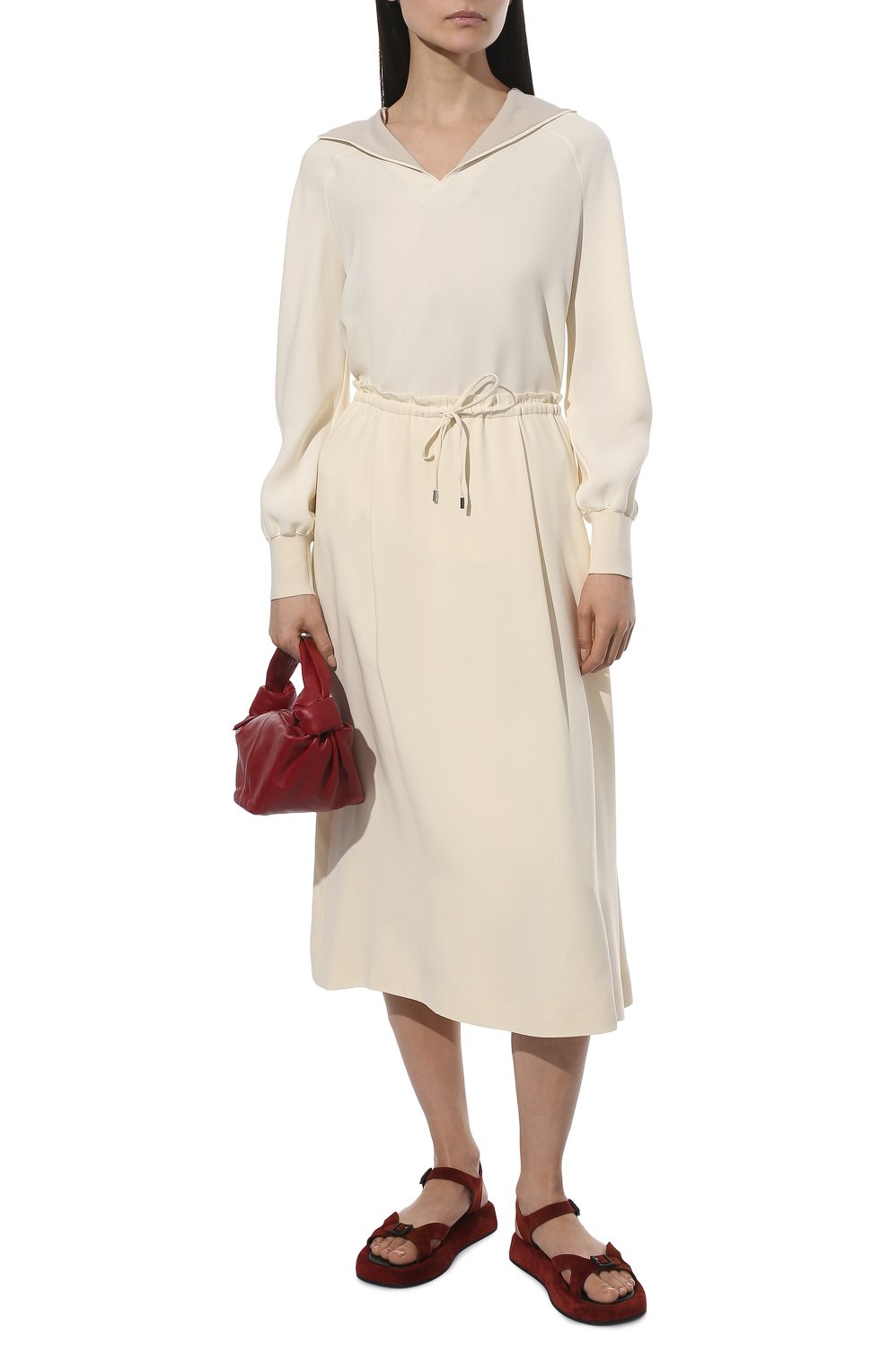 Шелковая блузка LORO PIANA светло-бежевого цвета по цене 169000 руб., арт. FAM0910, фото 2 Шелковая блузка LORO PIANA, арт. FAM0910, фото 2