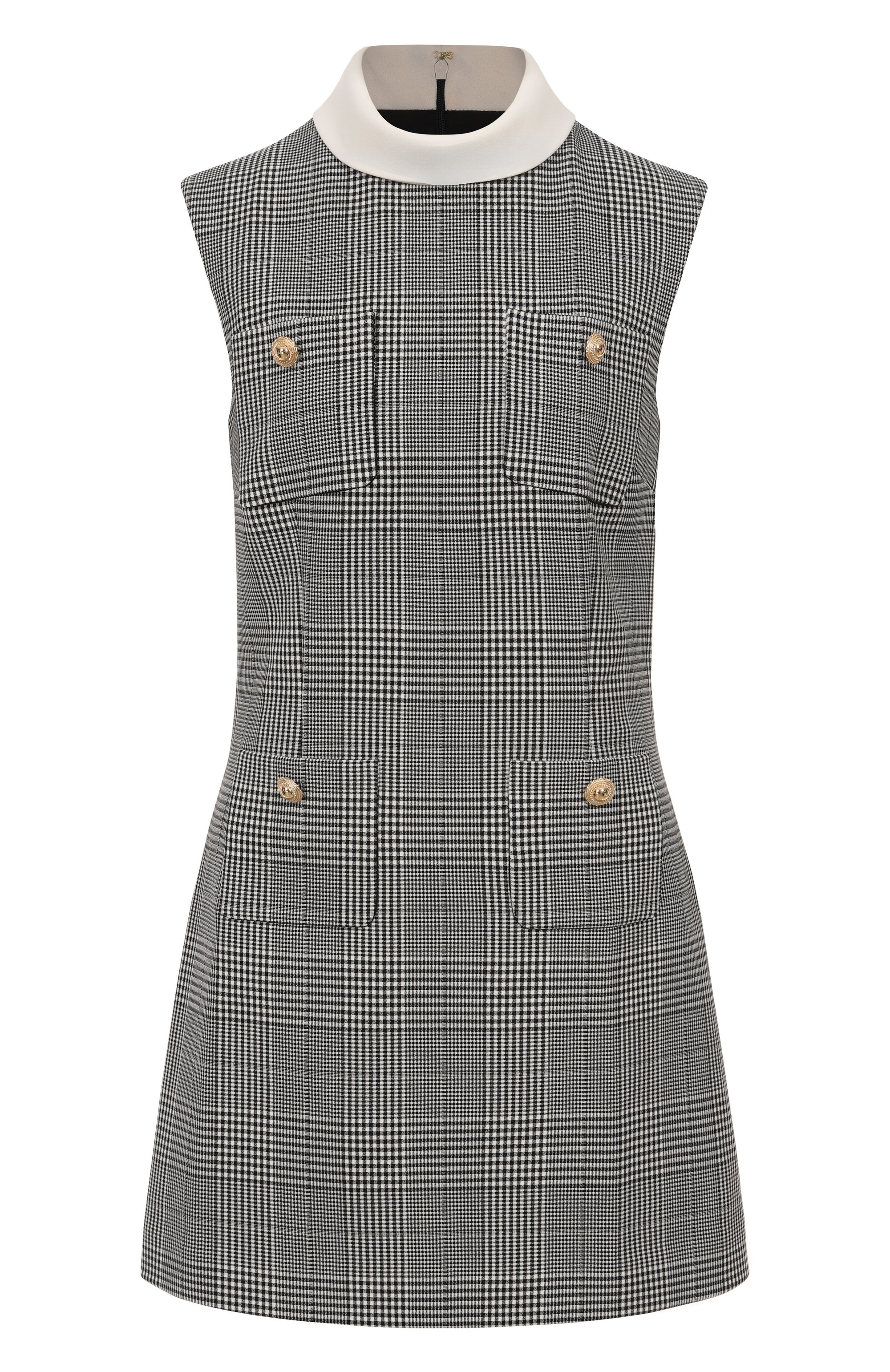 Платье SELF-PORTRAIT серого цвета по цене 69650 руб., арт. PF25016SBW, фото 1 Платье SELF-PORTRAIT, арт. PF25016SBW, фото 1