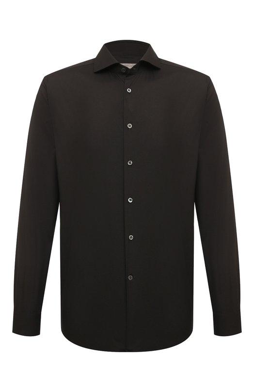 Хлопковая сорочка Corneliani 94P002-9411474 Чёрный 94P002-9411474
