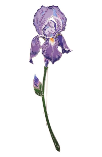 Брошь ирис РУСС КИЕ САМОЦВЕТЫ, арт. 41486, фото 1