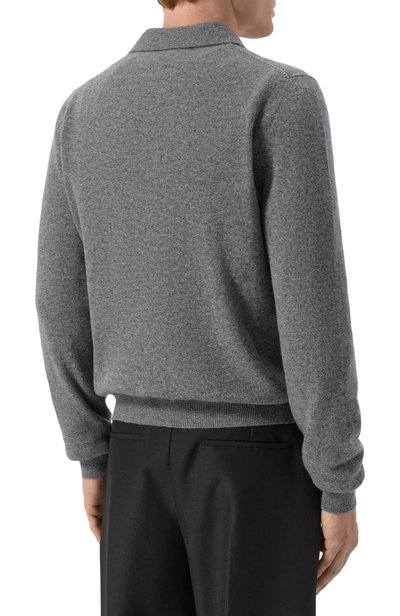 Поло из шерсти и кашемира JIL SANDER серого цвета по цене 184500 руб., арт. J22GL0147/J14855, фото 4 Поло из шерсти и кашемира JIL SANDER, арт. J22GL0147/J14855, фото 4