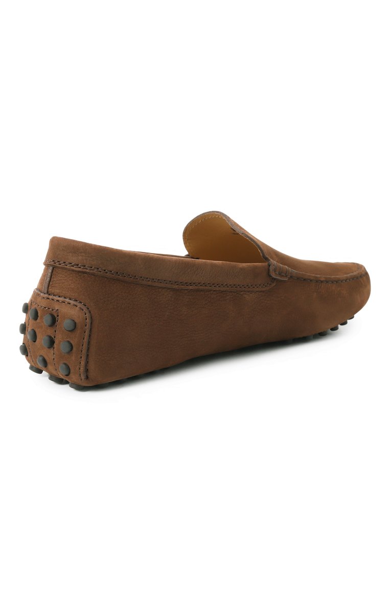 Мужские мокасины gommino из нубука TOD’S коричневого цвета, арт. XXM64C00040/6RN | Фото 5 (Материал внешний: Натуральная кожа; Нос: Не проставлено; Материал сплава: Проставлено; Материал внутренний: Натуральная кожа; Стили: Кэжуэл)