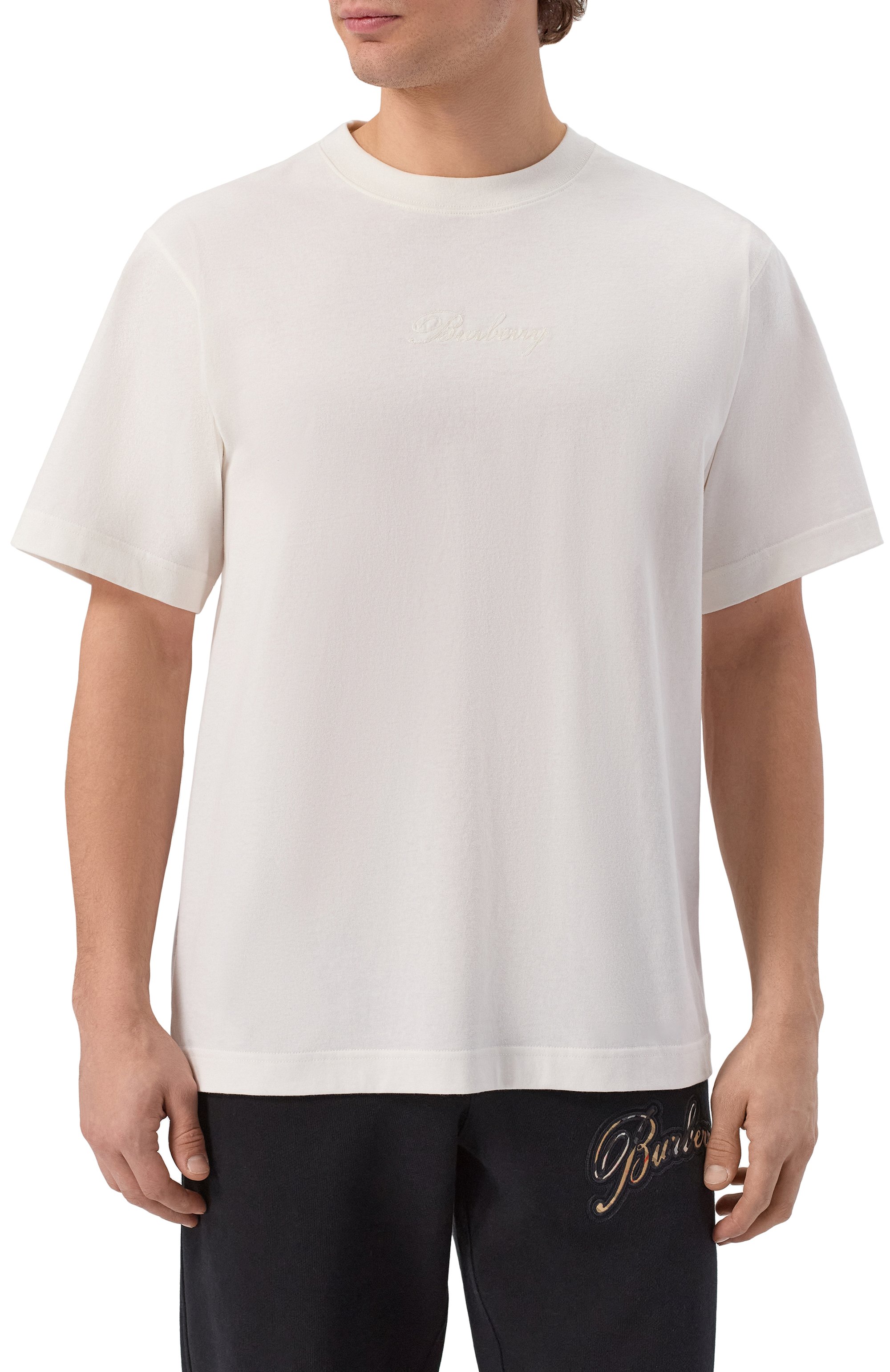 Хлопковая футболка BURBERRY, арт. 8119080, фото 3