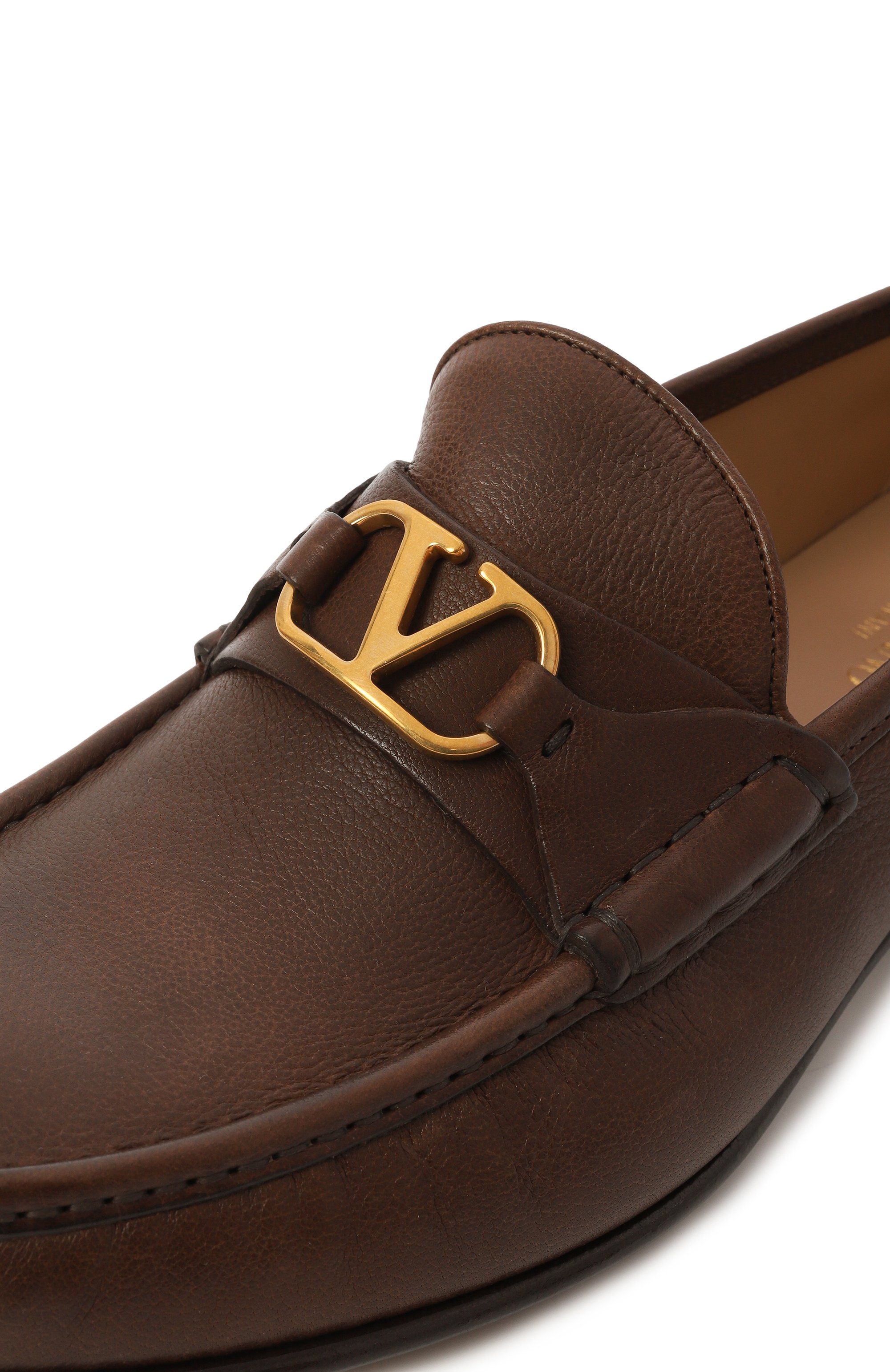 Кожаные лоферы vlogo signature VALENTINO, арт. 6Y2S0J68/MIL, фото 7
