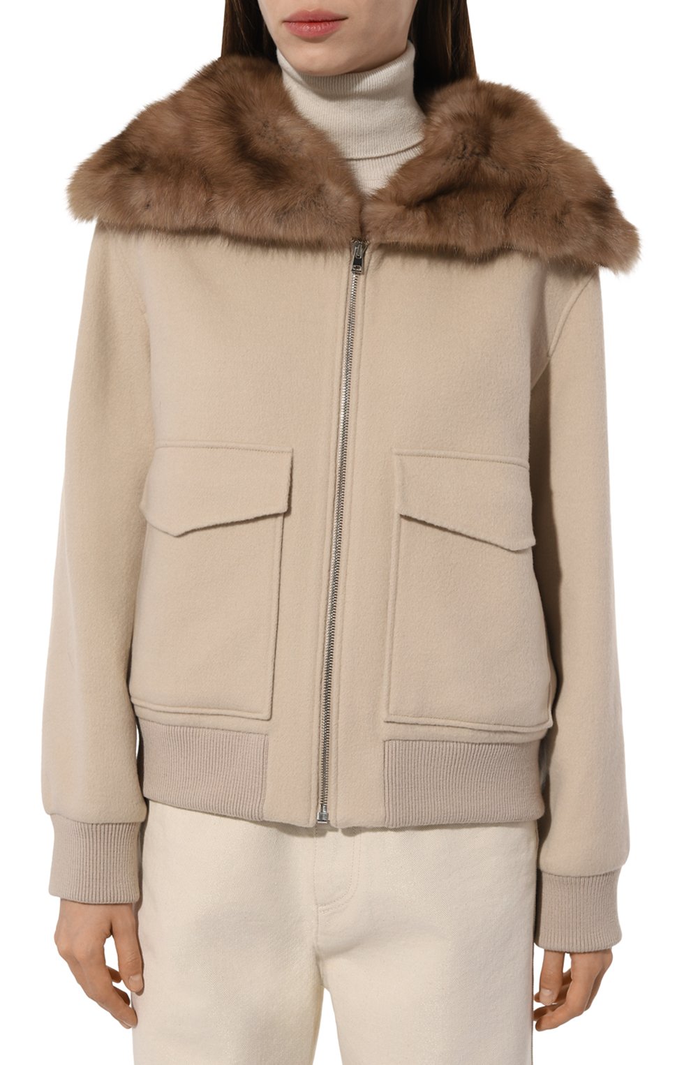 Куртка из шерсти и кашемира YVES SALOMON, арт. 24WYV05660CAZI, фото 3