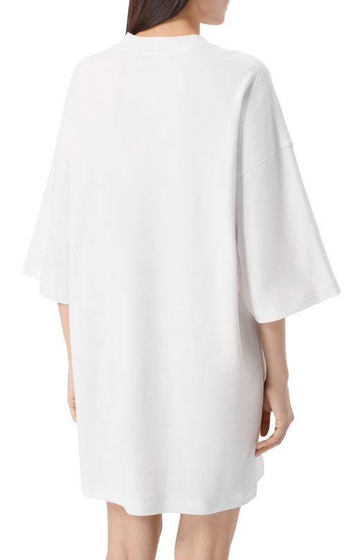 Хлопковое платье Moschino V0440/0542 Белый  V0440/0542 Фото 3