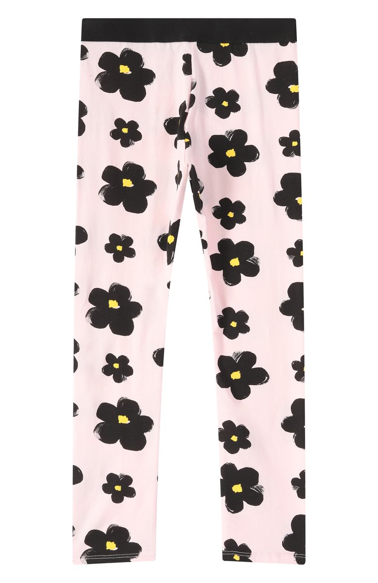 Детские хлопковые легинсы MARC JACOBS (THE) светло-розового цвета, арт. W60467 | Фото 2 (Материал внешний: Хлопок; Нос: Не проставлено; Девочки Кросс-КТ: Леггинсы-одежда; Ростовка одежда: 3 года | 98 см, 5 лет | 110 см, 2 года | 92 см, 7 лет | 122 см, 4 года | 104 см)
