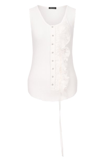 Женский хлопковая майка ANN DEMEULEMEESTER, арт. B0013947/FA736