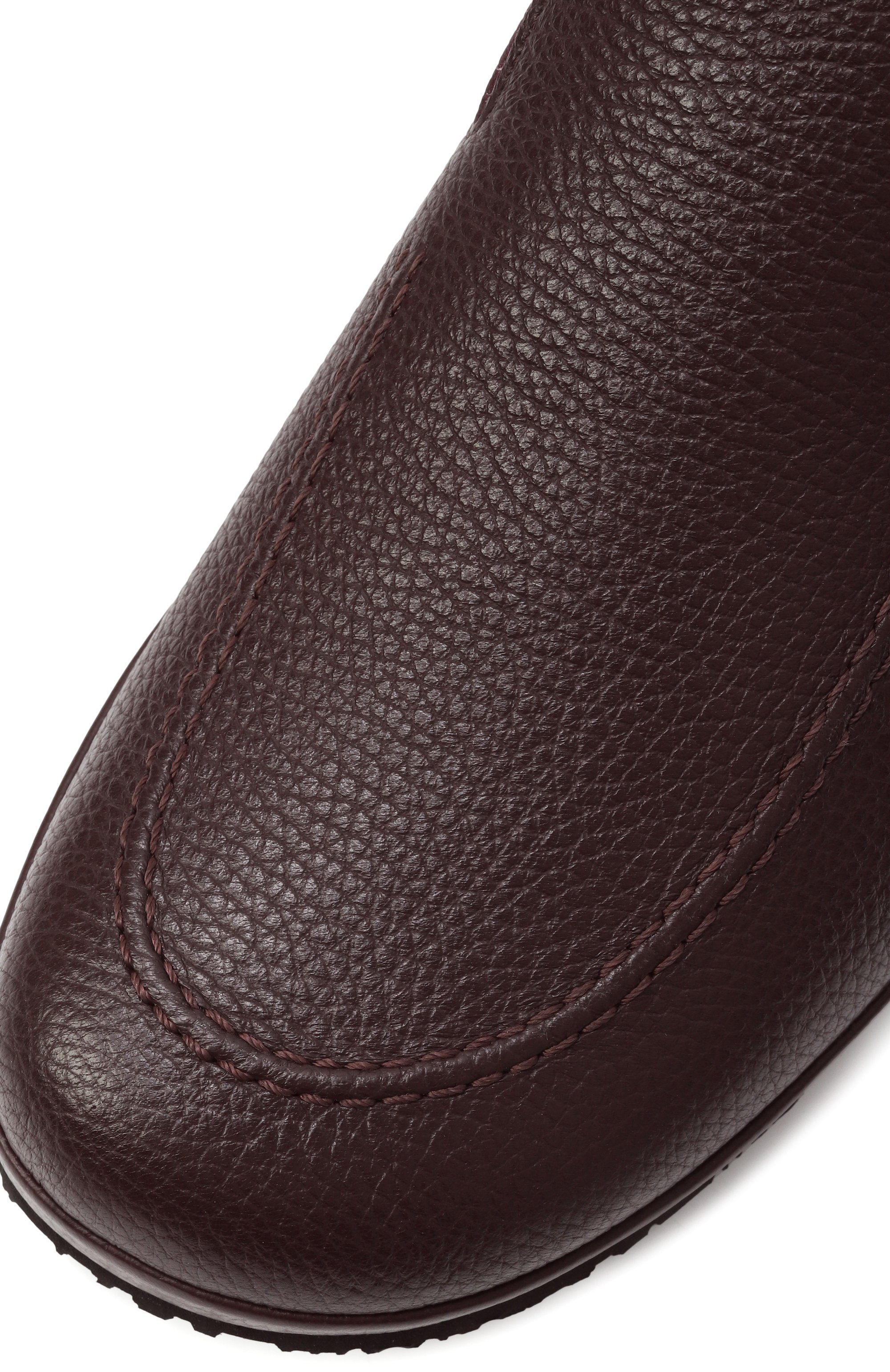 Кожаные домашние туфли FARFALLA темно-коричневого цвета по цене 48400 руб., арт. F5AD/DEER, фото 7 Кожаные домашние туфли FARFALLA, арт. F5AD/DEER, фото 7