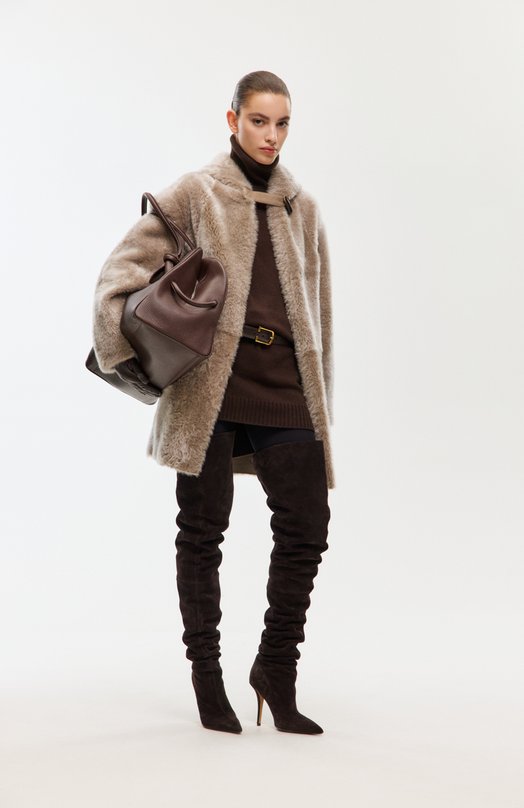 Двусторонняя дубленка Kiton D60675K0543F05 Бежевый  D60675K0543F05 Фото 7